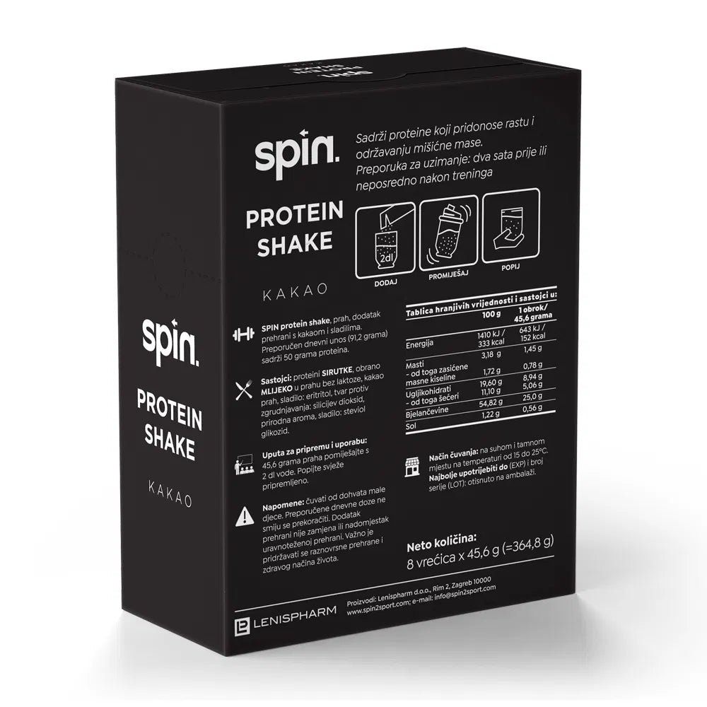 Protein Shake SPIN - jedna vrećica