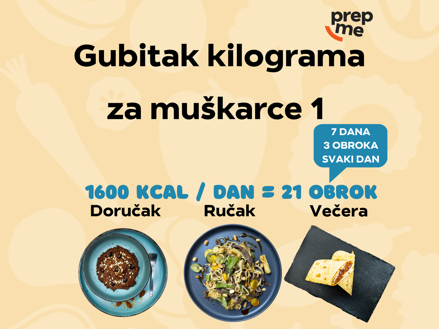 Gubitak kilograma za muškarce 1 - paket
