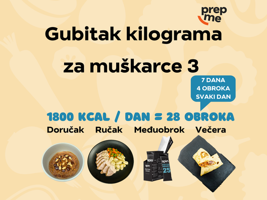 Gubitak kilograma za muškarce 3 - paket