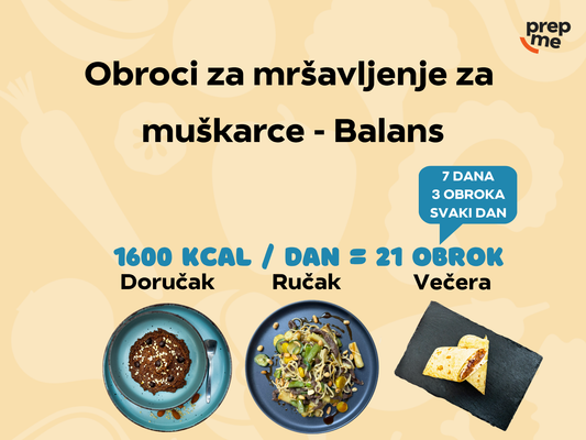 Obroci za mršavljenje za muškarce - Balans