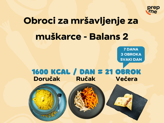 Obroci za mršavljenje za muškarce - Balans 2