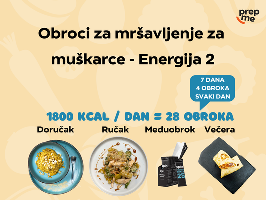 Obroci za mršavljenje za muškarce - Energija 2