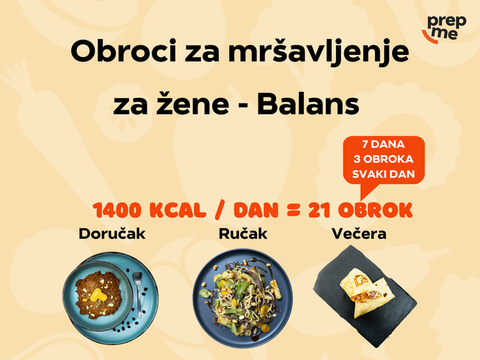 Obroci za mršavljenje za žene - Balans