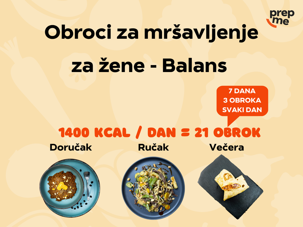 Obroci za mršavljenje za žene - Balans