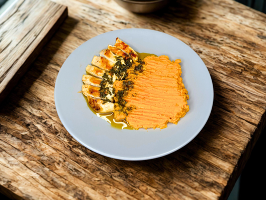 Pileći file u tršćanskom umaku sa pireom od batata